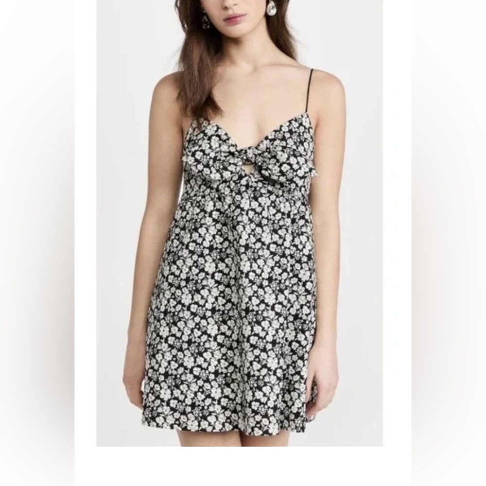 Alice + Olivia Monochrome Floral Dress